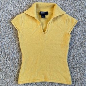 Express Yellow cashmere shirt